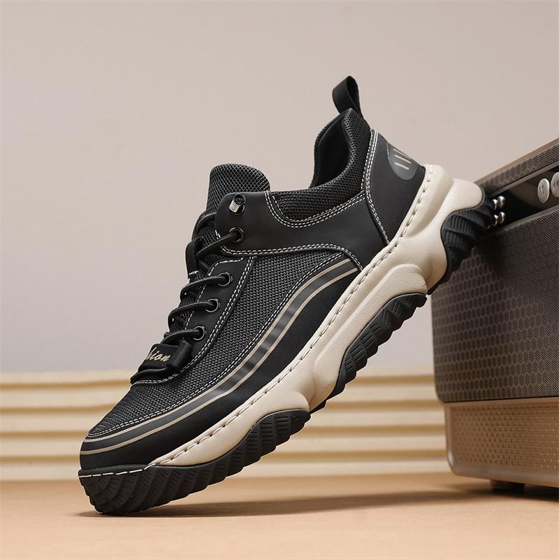 Fashion Mesh Men's Casual Sneakers Breathable Lightweight Athletic Jogging Shoes Comfortable Non-slip Walking Shoes Hiking Shoes
