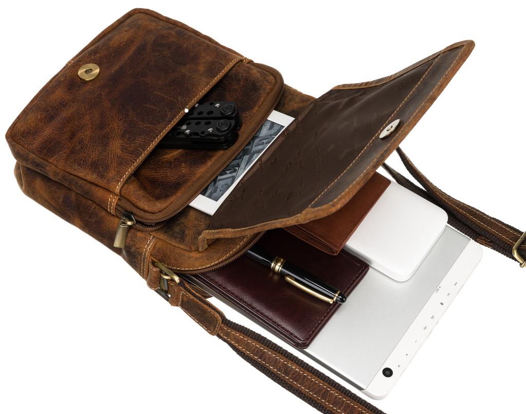 PTN 5031-TMH-5863 Tan Leather Bag