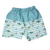 Takihyo Surf Shorts Swimwear with Inner Pants, Shark Print, Blue, Size 120