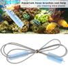 Fish   Aquarium Filter Glass Water Pipe Spring Stainless Steel Cleaning Brush Hairbrush