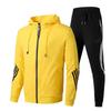 Men's Hooded Sportswear Set - Spring/Autumn Casual Running & Fitness Outfit, Ideal for Students and Groups