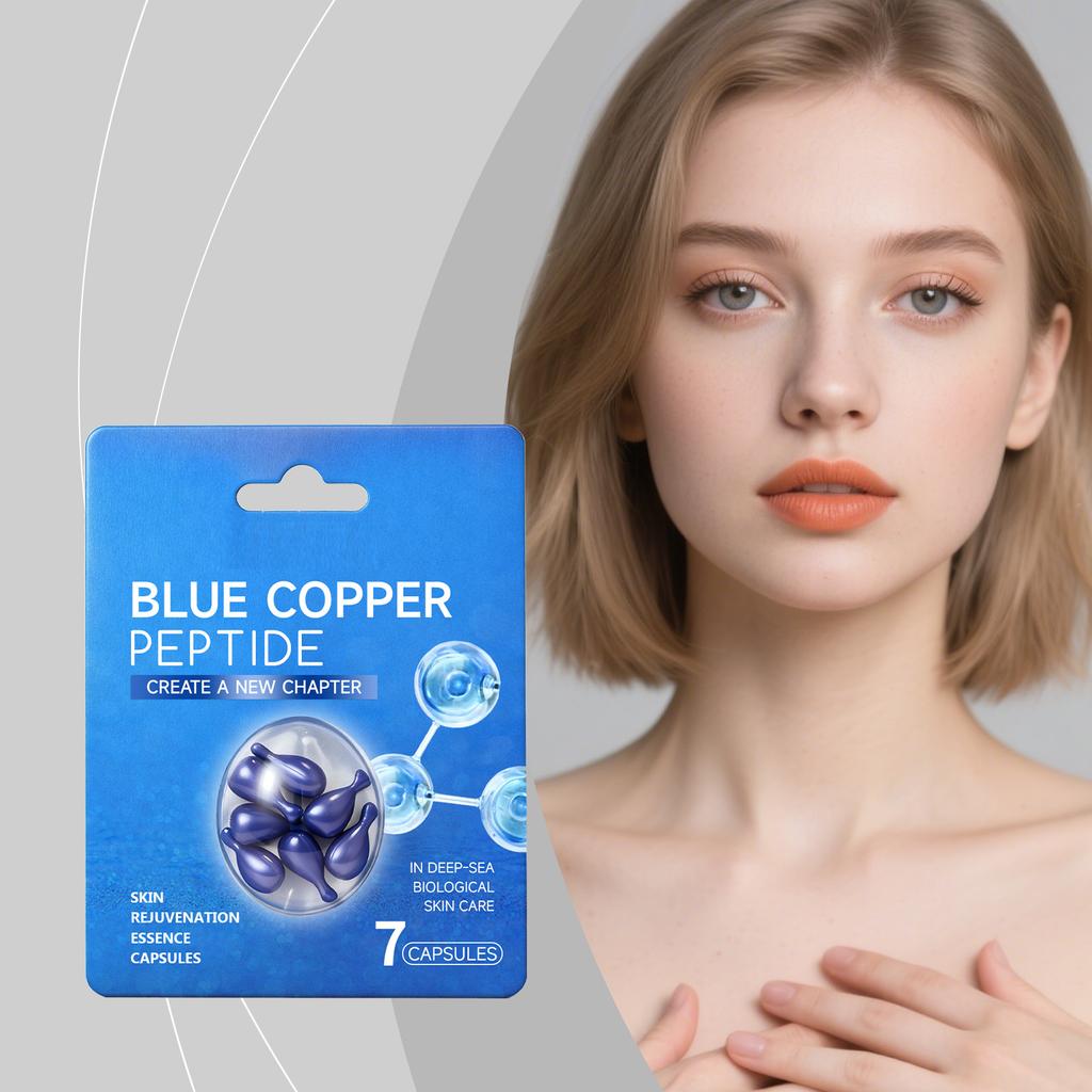 Blue Copper Peptide Serum Moisturizing Nourishing Serum Liquid Peptide Collagen Serum Cream And Lotion