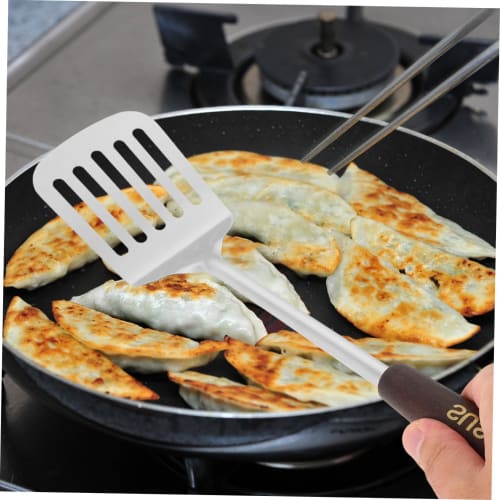 LABRIMP Multipurpose Stainless Steel Cookware Set, 4-Piece Set with Handles, Spatula, Ladle, and Spoon for Kitchen Use