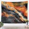 Blue Gold Marble Tapestry, Luxury Ocean Wave Wall Hanging with Golden Veins for Bedroom, Living Room & Aesthetic Home Decor