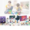 Christmas Advent Calendar Natural Crystal Gemstones Collection Box 24 Days Count