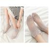 Women Rose Lace Socks Thin Transparent Elastic Mesh Stockings Breathable Anklet