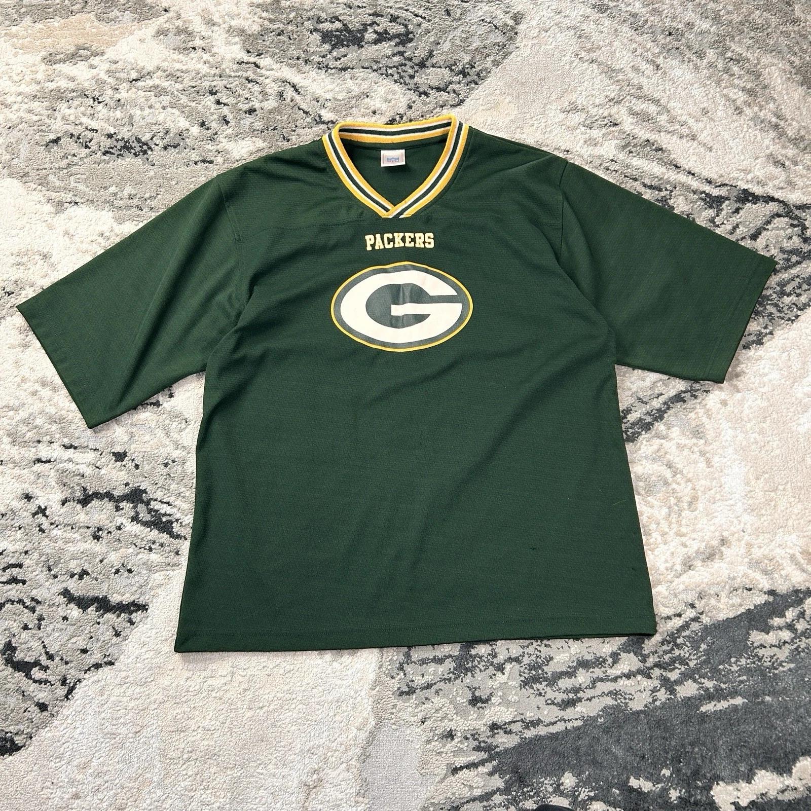 Vintage Green Bay Packers Youth Mesh Jersey Shirt Green - Size XL L