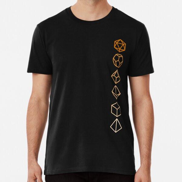 

Dungeons and Dragons Dice Orange Fade S to 5XL Made in the AU/USA T-Shirt XL