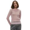 Women's Mohair Round Neck Pullover Sweater  Spring Summer Semi-sheer Comfortable Knit Base Top