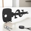 Stainless Steel Wall Mounted Holder 6 Hooks Rustproof Key Holder Space Efficient Decorative Design Storage System Living Room