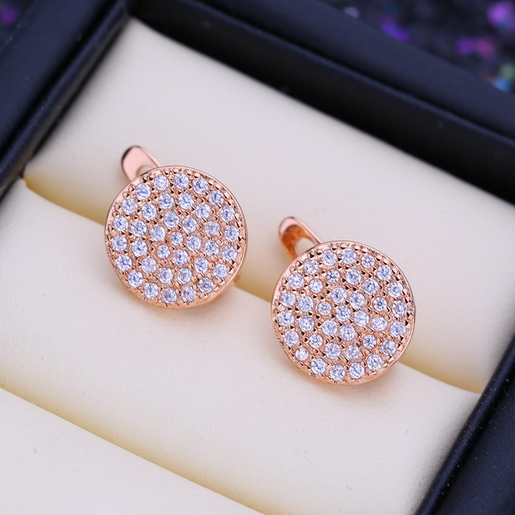 Orecchini a lobo per donna Moda Lusso Zirconia Cubica Orecchini pendenti