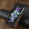 Luxus-Leder-Wallet-Hülle Für Samsung Galaxy Z Flip 6 5 4 3 Cover Kartensteckplatz Halter Business-Handytasche Flip3 flip4 Tasche Funda