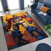 Cartoon T-Transformers Autobots Optimus Prime Rug for Bedroom Living Room Sofa Home Doormat Decor, Large Kids Non-slip Floor Mat