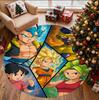 Kulatý koberec s motivem Dragon Ball, Vnitřní/Venkovní rohožka, na piknik, do herny, ložnice, kanceláře, obývacího pokoje, Dekorativní koberec do domácnosti, Dárek k narozeninám