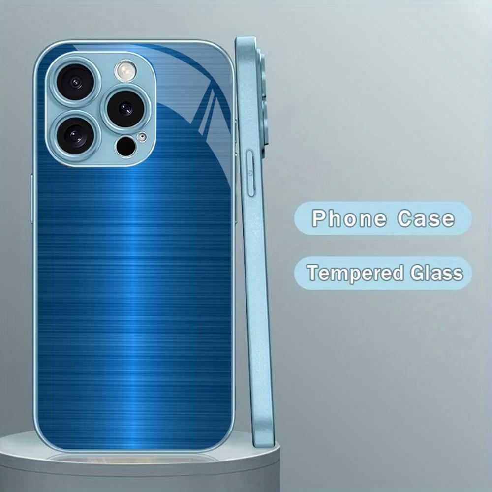 Simple New Hot-selling Protective Case Phone Case Metallic Paint Glass PhoneCase for iPhone 17 16 15 14 13 12 11pm Pro Plus