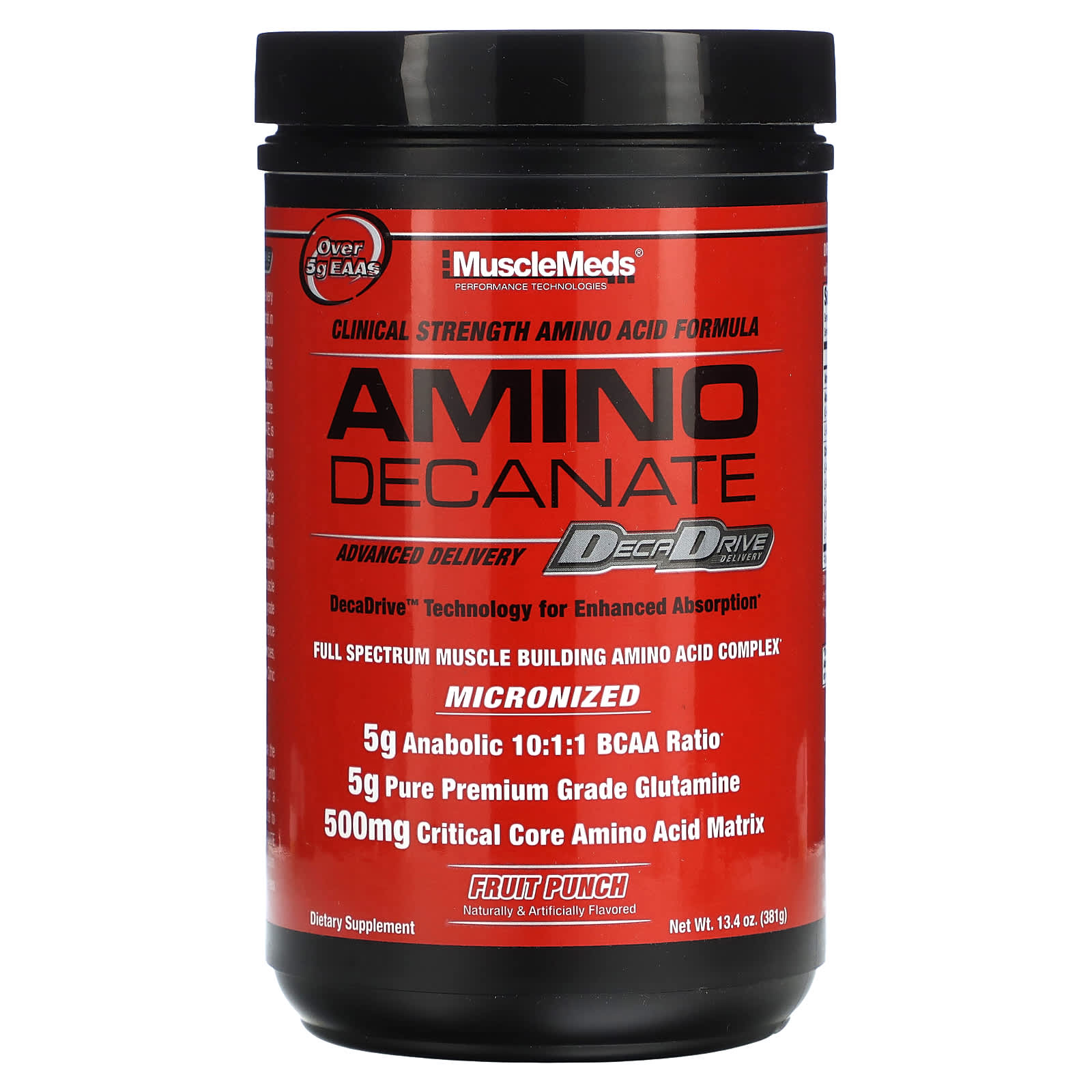 

MuscleMeds, Amino Decanate, Fruit Punch, 13.4 oz (381 g)
