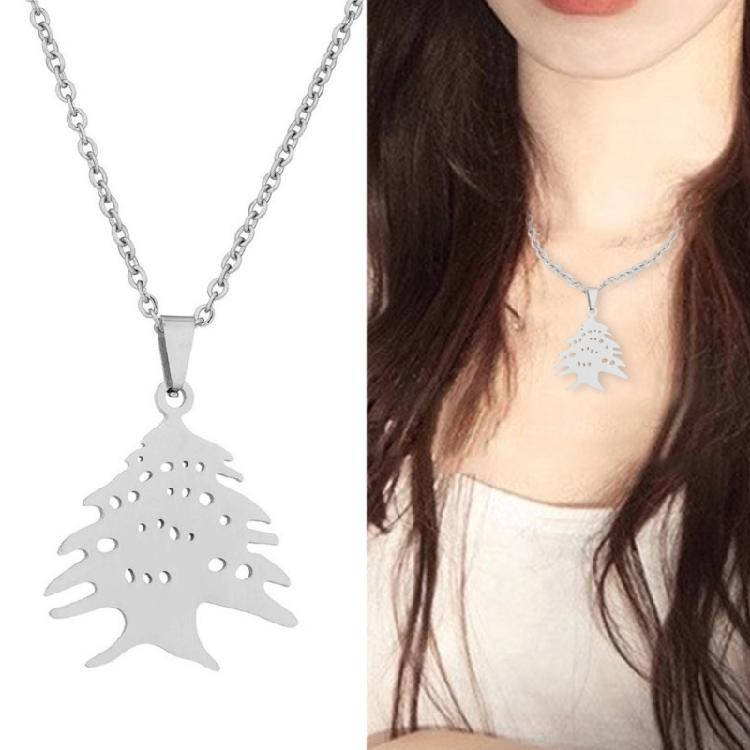 Elegant Lebanese Emblem Pendant Necklace Stylish Lebanese Emblem Necklace Accessory Adds A Touch Of Elegances To Outfits