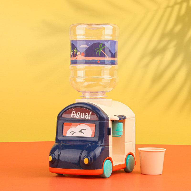 Mini Water Dispenser Baby Toy Drinking Water Cooler Lifelike Cute Small Train Children Cosplsy Props Home Decor Ornament