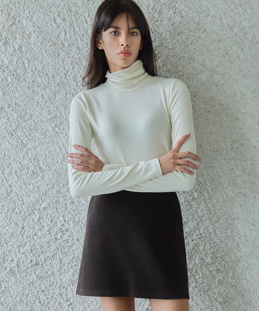 Ihr Classic Tweed Mini Skirt / Brown