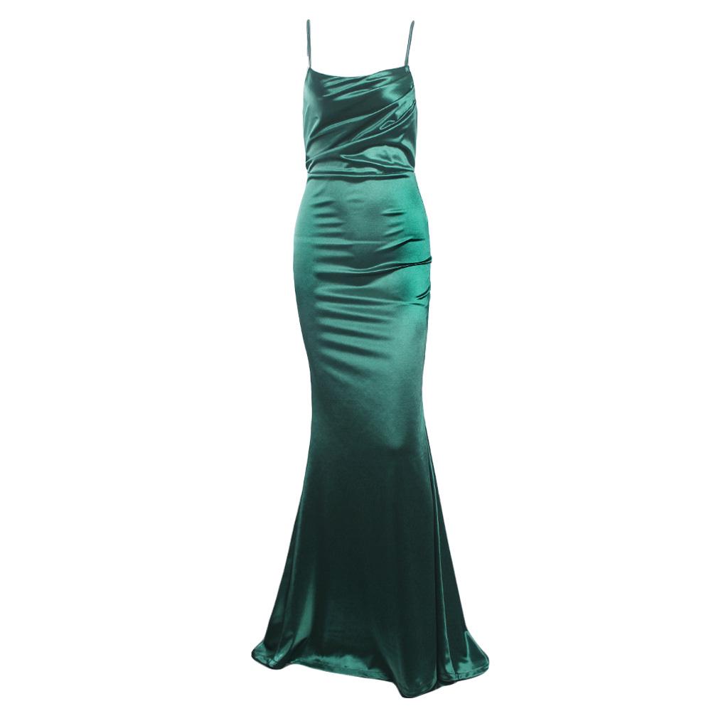 inner wear for backless dresses Rheanna Draped Backless Maxi Dress Black