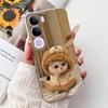 For Vivo V40 Lite 5G IDN Case V2417 Clear Cute Cat Fashion Butterfly Love Painted Soft Phone Case For Vivo V40 Lite 4G IDN Cover