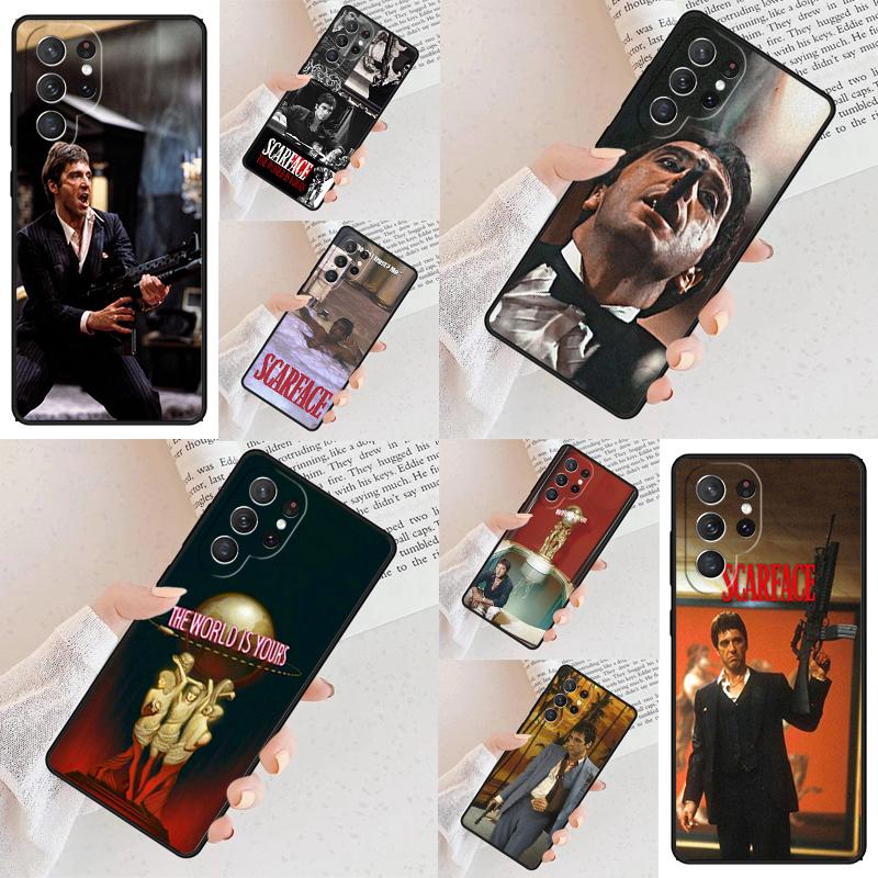 Scarface Tony Montana Cell Phone Case for Samsung Galaxy S26 Ultra S25 S24 S23 S22 S21 S20 Note10 Cover