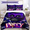 Set copripiumino 3 pezzi (1*Copripiumino + 2*Federe, Senza Nucleo), Set Biancheria da Letto Morbido All‑Season con Stampa Poppy Playtime, Regalo Decorazione Camera da Letto