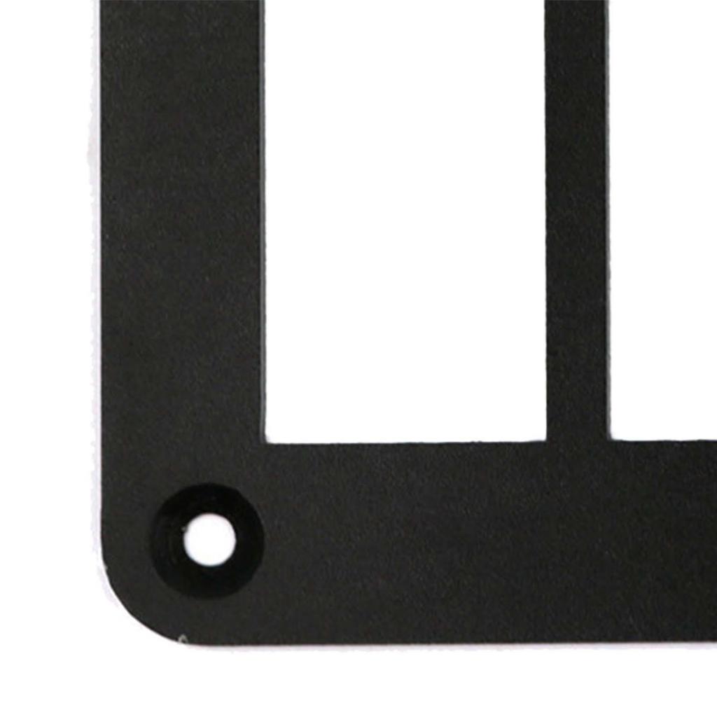 Waterproof Rocker Switch Housing Panel Black Aluminum Bracket for Auto Marine Yacht RV SUV Truck