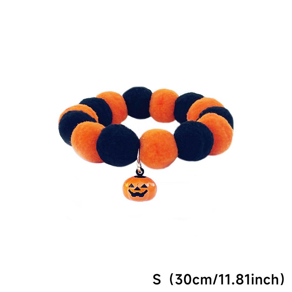 

Ошейник для питомца Смешное украшение в виде тыквы Эластичная веревка Аксессуары для ошейника кошки собаки 02-S（30cm）