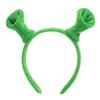 Świąteczna opaska Shrek: Zabawny Kreatywny Dodatek do Włosów do Mycia Twarzy dla Kobiet i na Występy Dziecięce