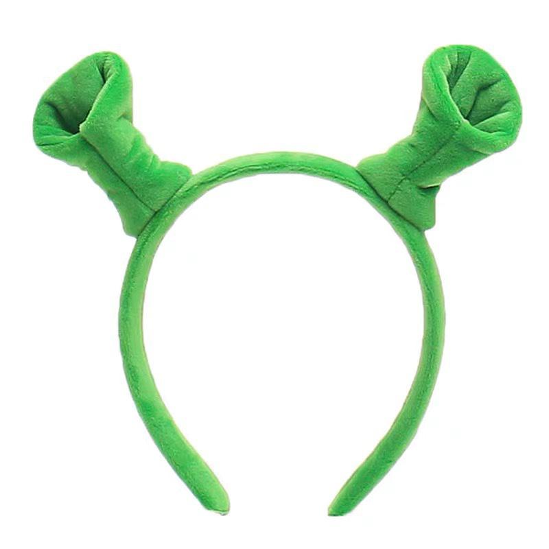 Świąteczna opaska Shrek: Zabawny Kreatywny Dodatek do Włosów do Mycia Twarzy dla Kobiet i na Występy Dziecięce