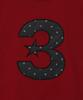 BAUF 3 Logo Dot Slim Fit T-Shirt [Red]