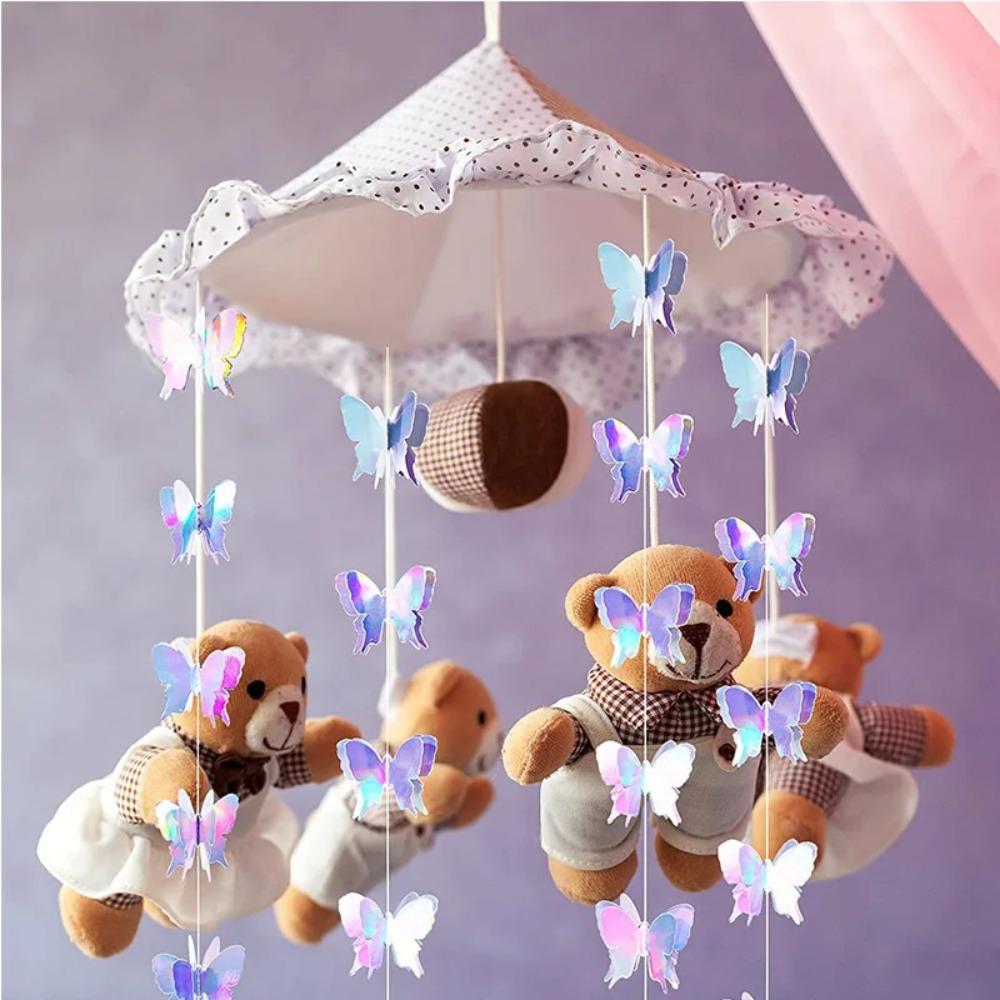 2m 3D Butterfly Paper Banner DIY Party Hanging Decoration  Wedding Birthday