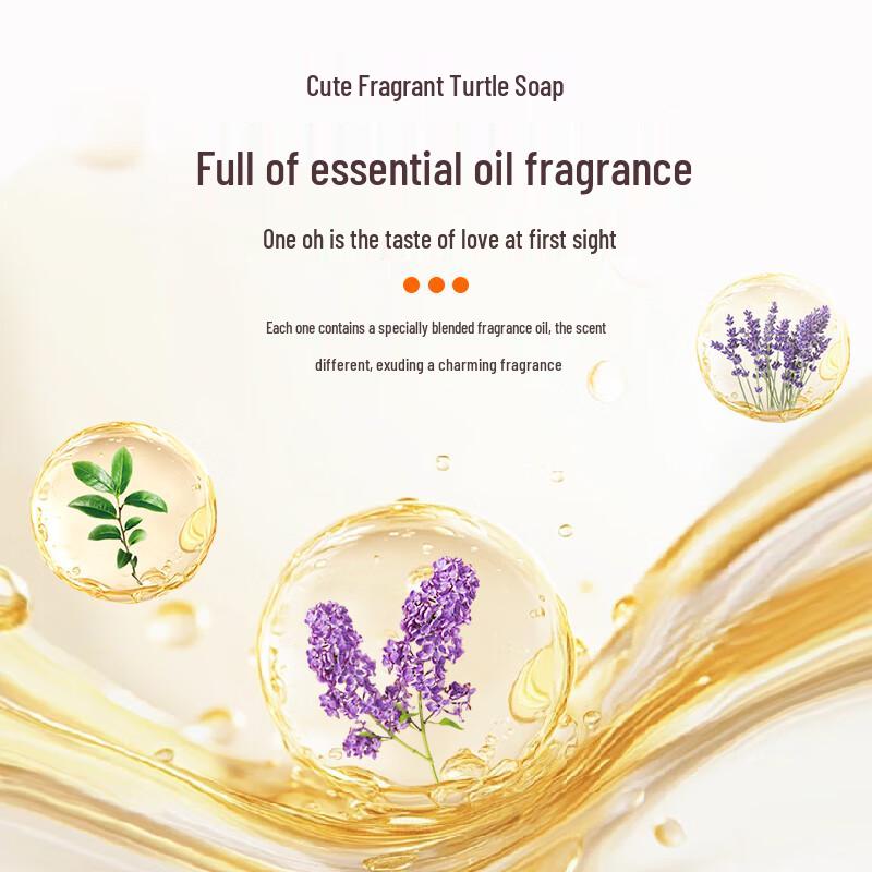 VEVEKENLY Cute Turtle Handmade Soap Set