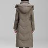 Winter Long Down Coats for Women Vintage Parkas Hooded 2026 Elegant Thick Warm Down Jackets Woman Outerwears