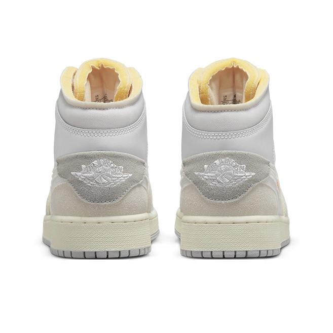 New Jordan 1 Mid SE Craft Inside Out White Grey GS DQ3726-100