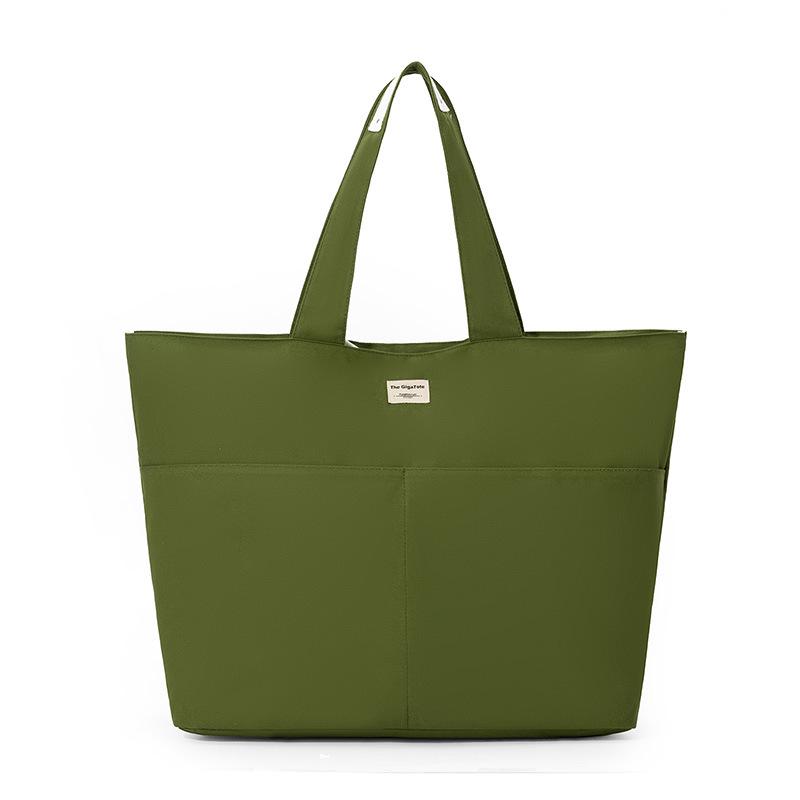 Damen Große Canvas-Tasche: Vielseitige Einkaufs-, Pendler- und Strandtasche