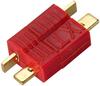 5 Pairs T-Plug Male and Female Connectors | 2-Pin Gold Adapter for LiPo Battery 300mAh | Compatible with WLtoys 144001 | Red Plastic Housing