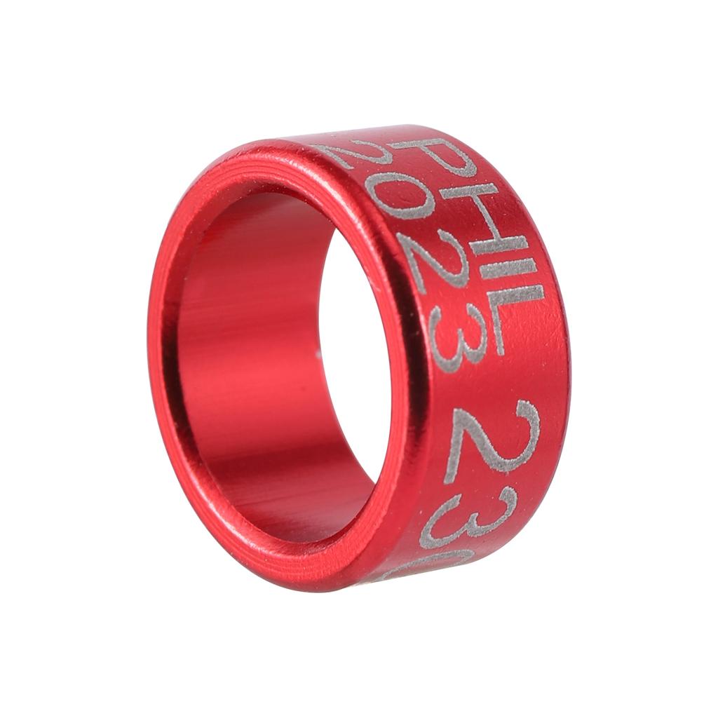 30 Stück Aluminium Taubenfußringe Taubenzubehör 8mm/10mm B 6mm Vogelringe - PHIL 2025+ Zufallszahl Papagei Haustier Vogelringe