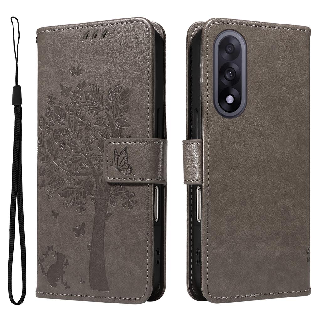 For OnePlus Nord 5 5G/OnePlus Ace 5 Ultra 5G Phone Case with Stand Cat Tree Pattern Leather Wallet Mobile Cover