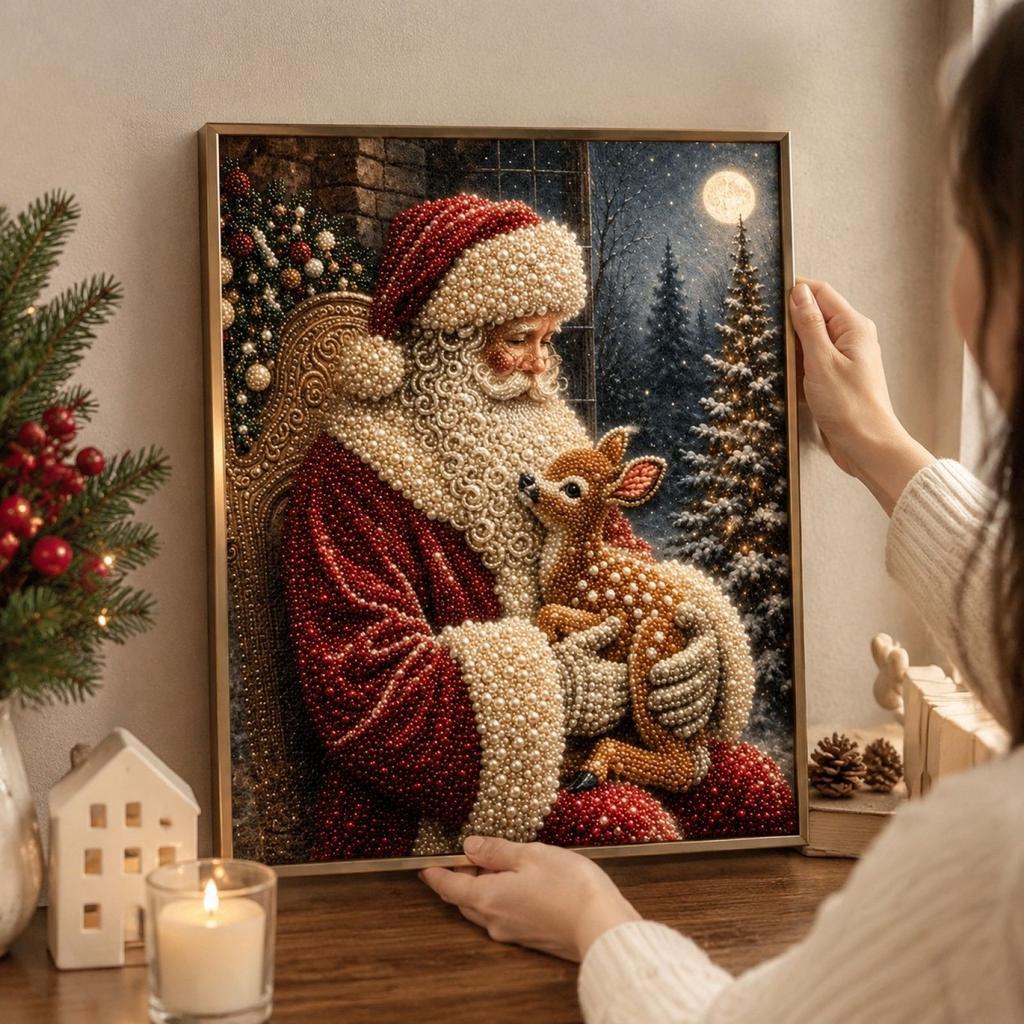 Christmas Painting for Holiday Home Wall Decor and Gift Giving