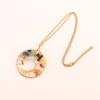 Gold Wire Wrapped Natural Crystal Tree of Life Necklace