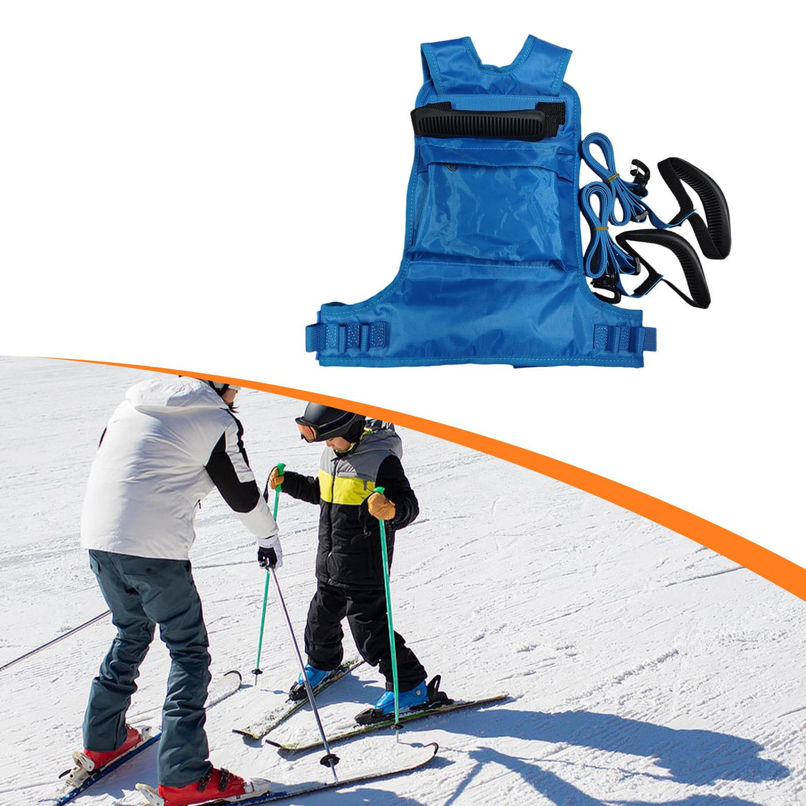 

Children Ski Harness Snowboard Training Shoulder with Handle Traction Rope синий