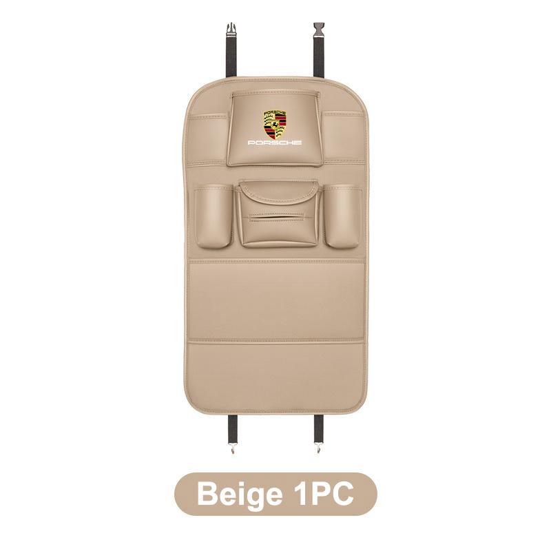 

Car Organizer Back Storage Bag Anti-kick Pad For Porsche 928 Boxster Cayenne Panamera Carrera-GT 918-Spyder 968 Auto Accessories