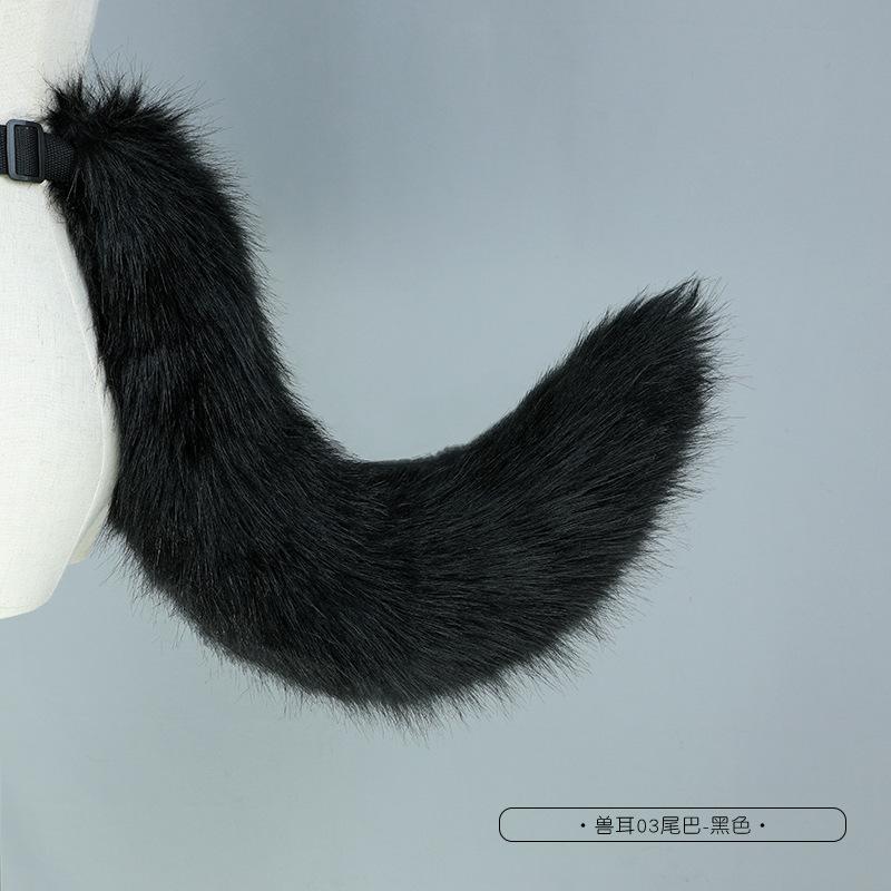 Handmade Simulation Beast Tail Cute Cosplay Dress Up Comic Show Fashion Accessories Handmade Plush Fox Tail