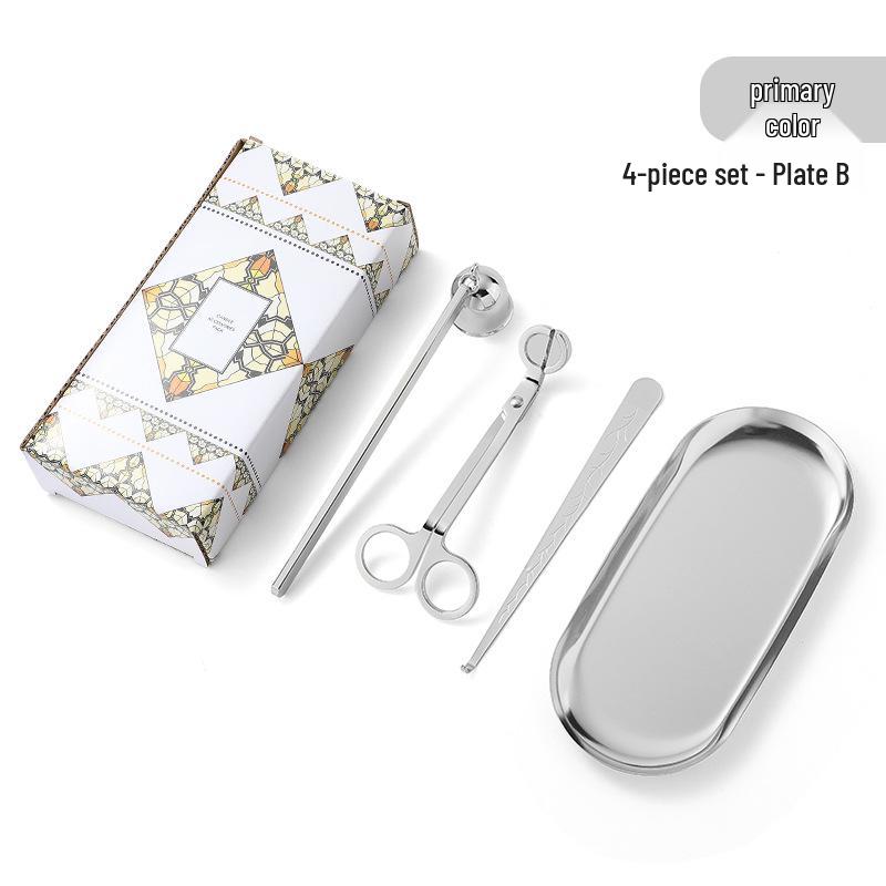 

Різдвяний набір інструментів для виготовлення ароматичних свічок своїми руками: Ножиці та ковпачок з нержавіючої сталі, набір з трьох предметів