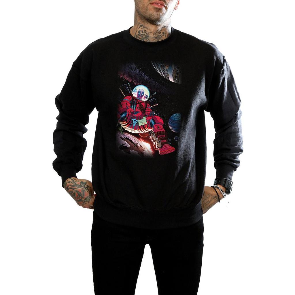 Marvel Mens Deadpool Astronaut Sweatshirt
