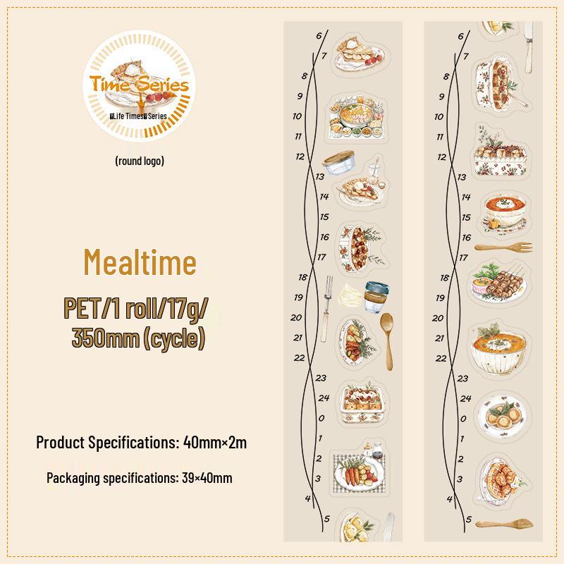 Ketchup Girl Life Chronology Series: 6 Style Die-cut Tape & DIY Sticker Set