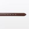 MUJI Vegetable Tanned Leather Adjustable Belt, Medium Width Stitching, Unisex, Adult, EHB28A6S, Dark Brown, Total Length 115cm