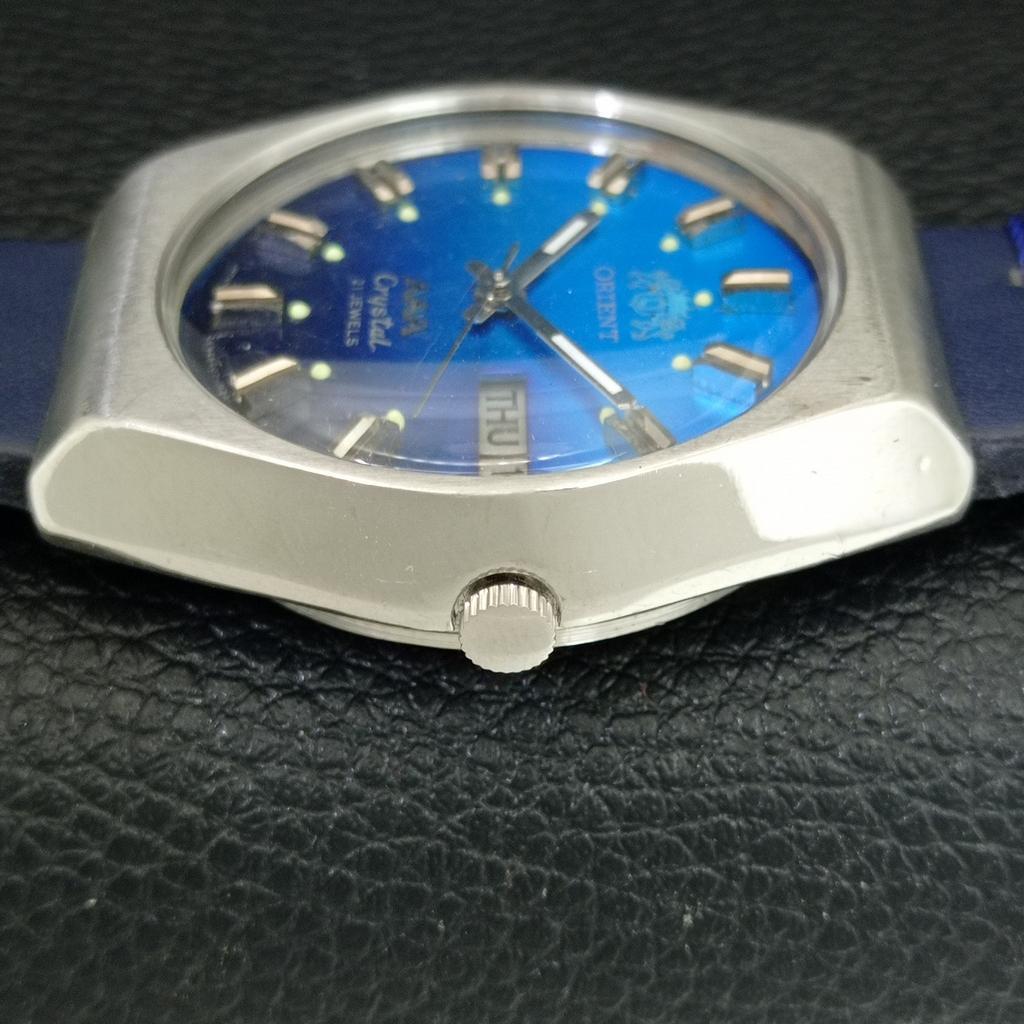 JAPAN VINTAGE ORIENT AAA CRYSTAL AUTOMATIC MENS ORIGINAL DIAL WATCH A707764-1